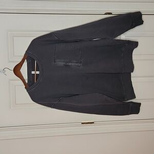 Stori Men's Embark Crew Washed Slate Front Pocket Sweatshirt Size :L NWT